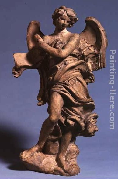 Gian Lorenzo Bernini Standing Angel with Scroll